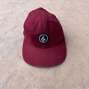 Volcom Maroon Fitted Hat
